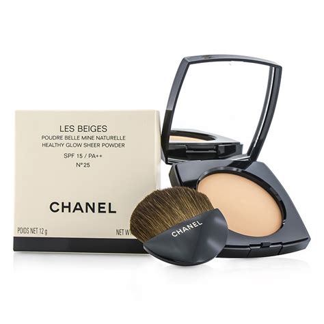 chanel les beiges healthy glow sheer powder no 25|chanel healthy glow sunkissed powder.